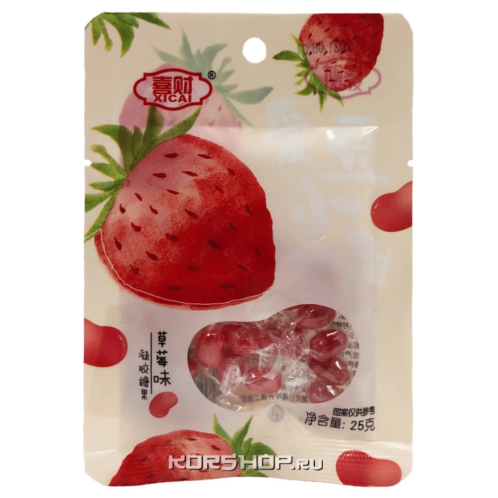 Мармелад со вкусом клубники Xicai, Китай, 25 г