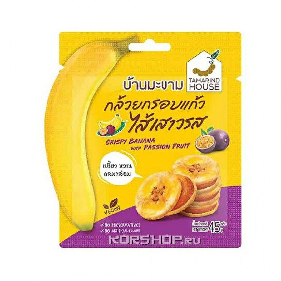 Жареный банан с начинкой из маракуйи Tamarind House, Таиланд 45 г Жареный банан с начинкой из маракуйи Tamarind House, Таиланд 45 г