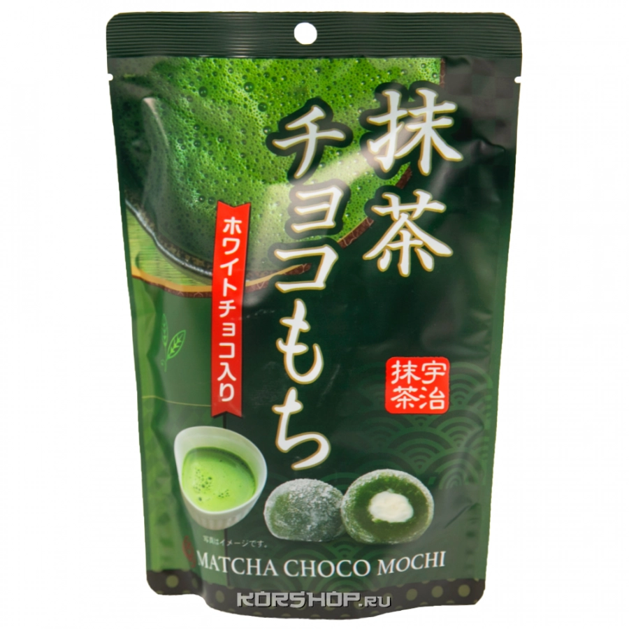 Пирожные моти с кремом Матча (зеленый чай) Okabe, Япония, 130 г Пирожные моти с кремом Матча (зеленый чай) Okabe, Япония, 130 г