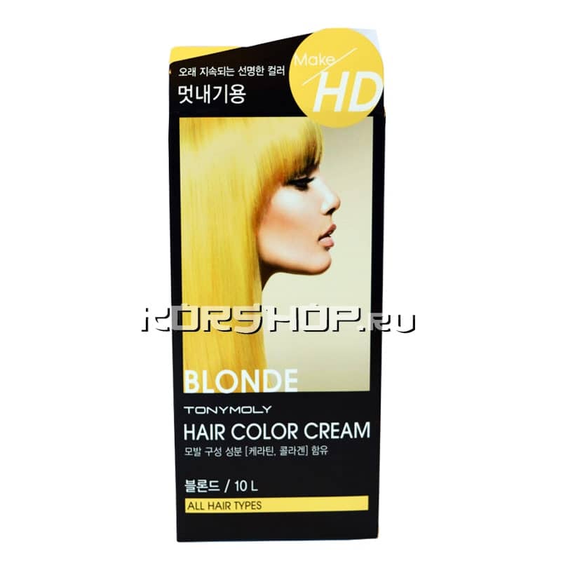 Краска для волос BLONDE 10L Make HD Tony Moly, Южная Корея
