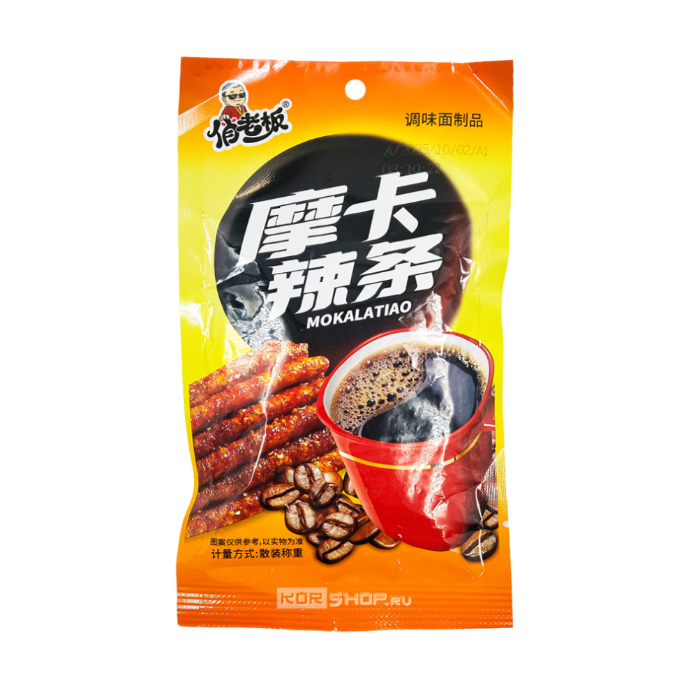 Мучные снеки латяо сладко-пряные c кофейным ароматом Mokalatio Милый Босс, Китай, 20 г
