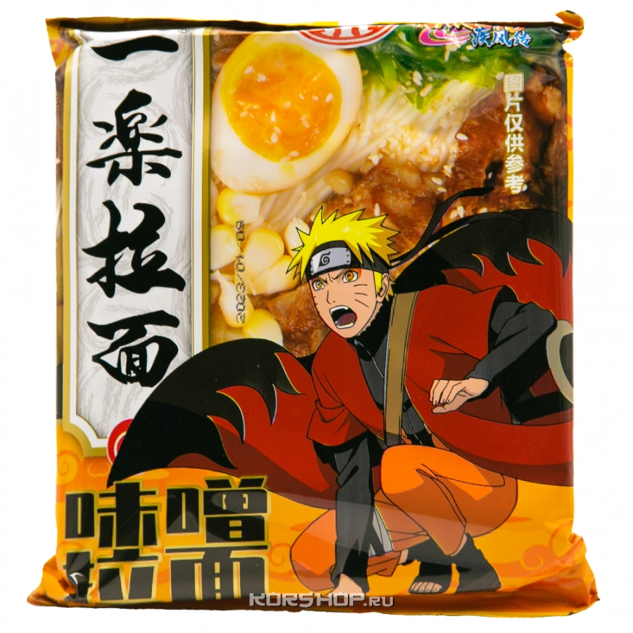 Лапша б/п со вкусом мисо Yile Noodles Naruto, Китай, 125 г