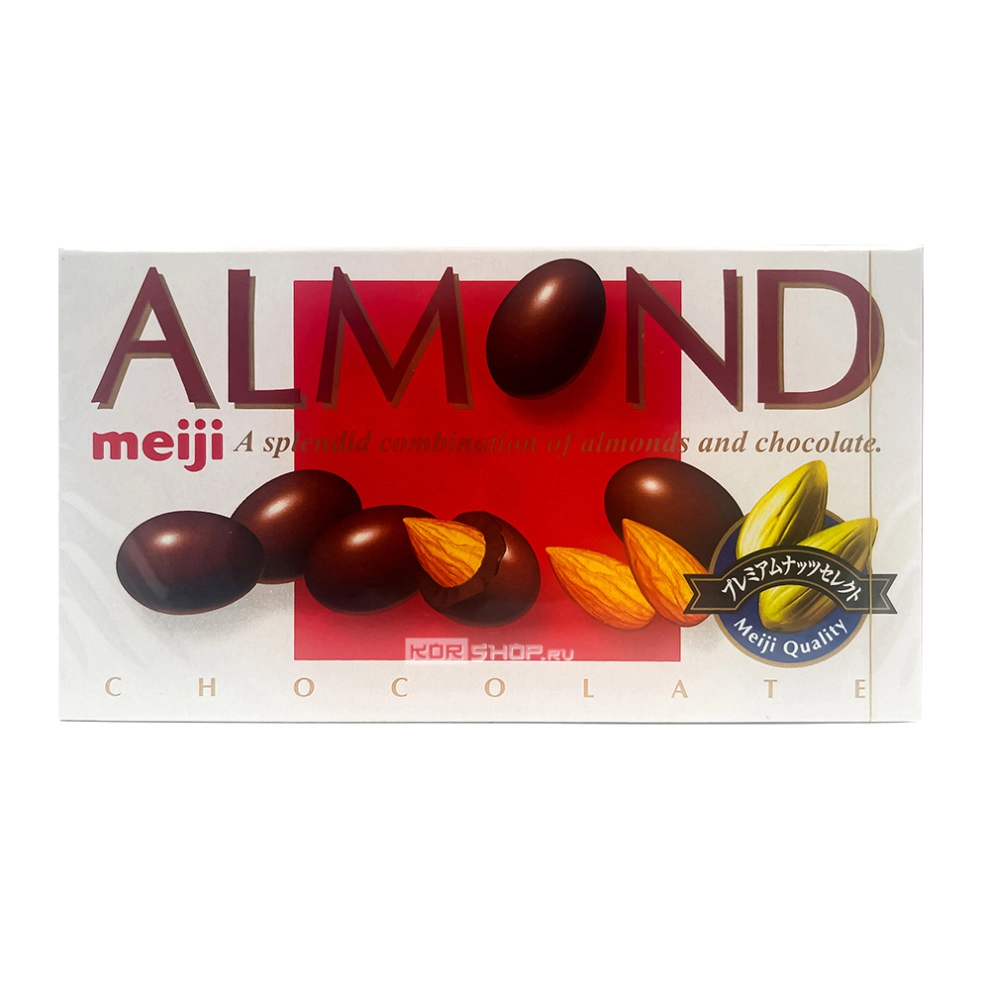 Миндаль в шоколаде Meiji, Япония, 88 г