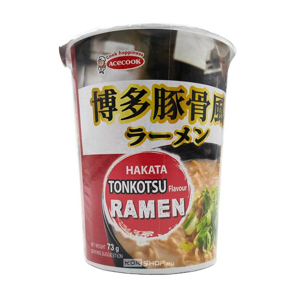 Лапша б/п Тонкоцу Рамен Ippin Cup Acecook (стакан), Вьетнам, 73 г Лапша б/п Тонкоцу Рамен Ippin Cup Acecook (стакан), Вьетнам, 73 г