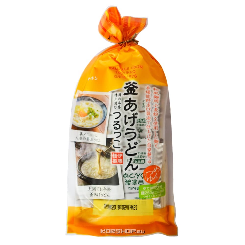 Лапша Удон c соусом Камааге (3 порции) Kamaage Udon ITOMEN, Япония, 315 г,