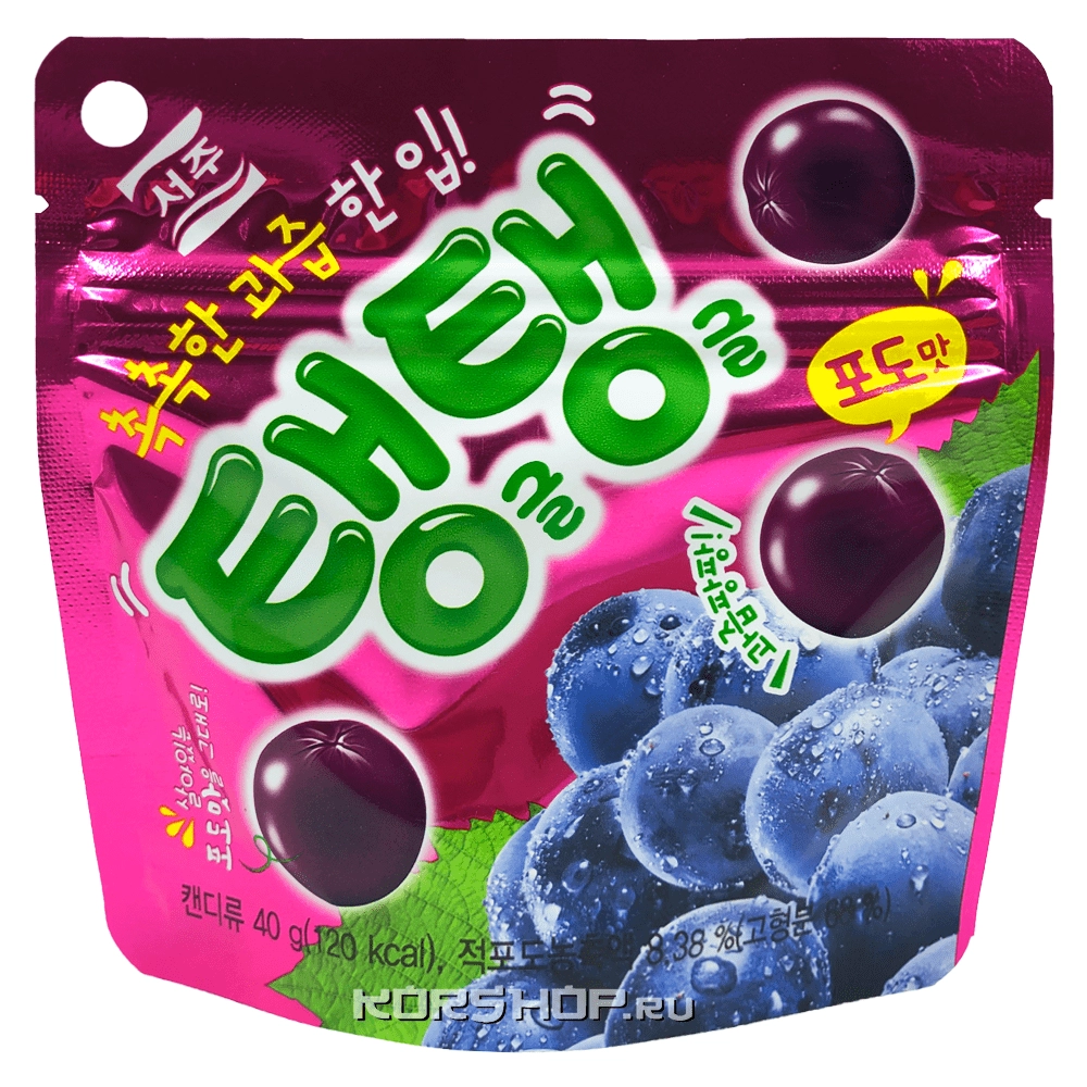 Мармелад со вкусом винограда Plump-Plump Jelly, Корея, 40 г
