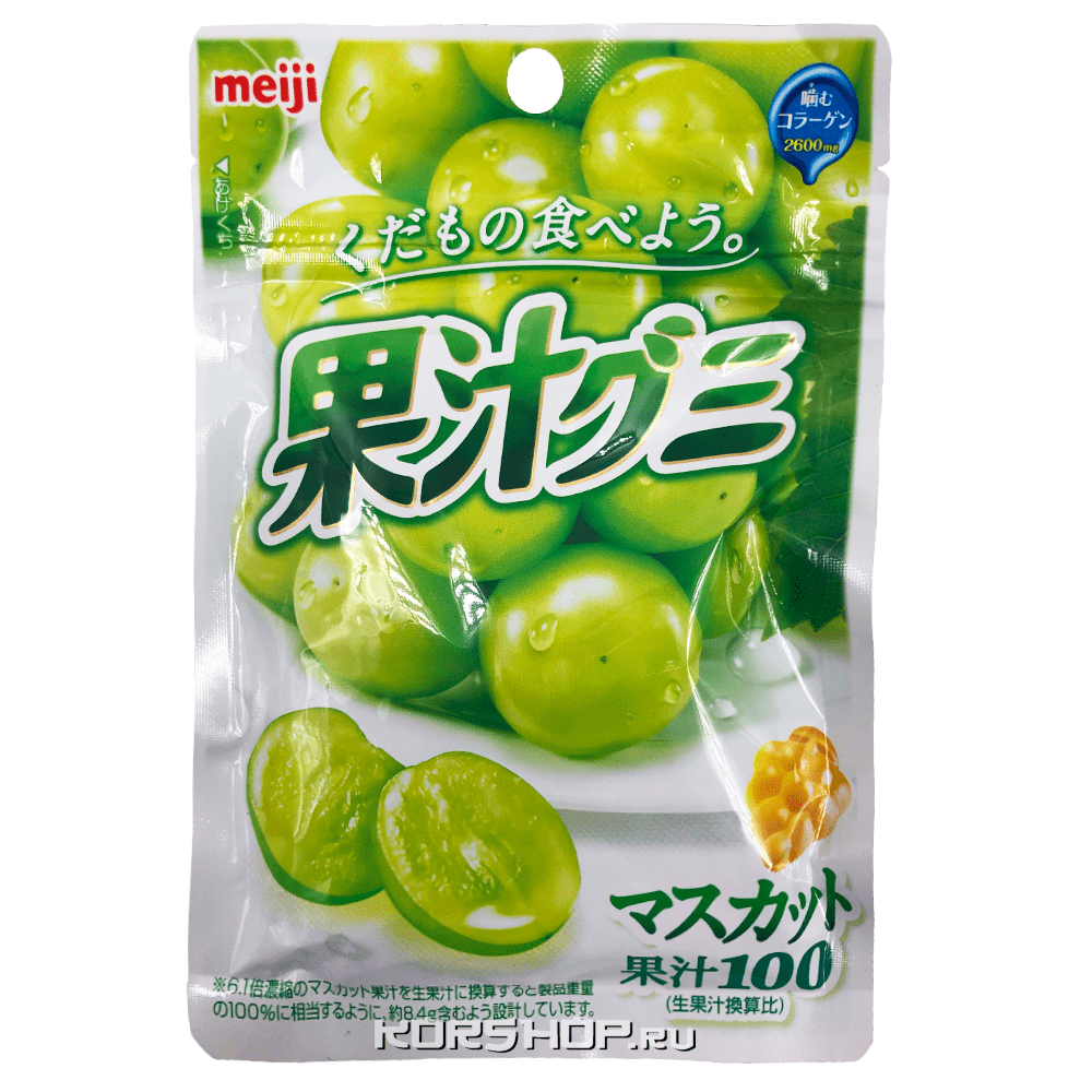 Мармелад со вкусом муската Meiji, Япония, 51 г.