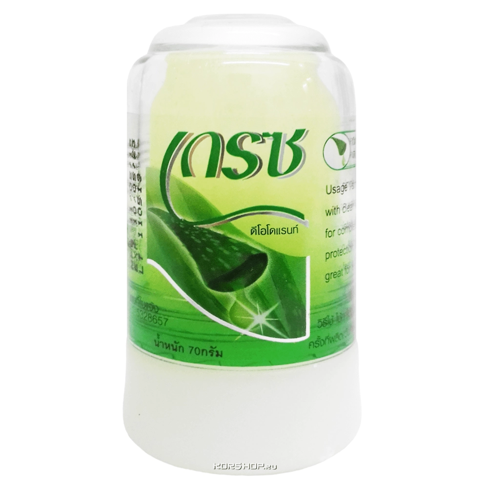 Дезодорант-кристалл с алоэ вера Grace, Таиланд, 70 г Дезодорант-кристалл с алоэ вера Grace, Таиланд, 70 г