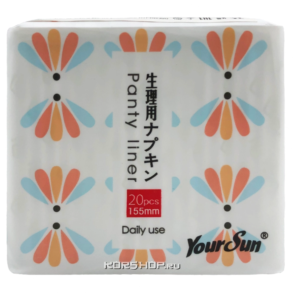 Женские гигиенические прокладки ежедневные YourSun (155 мм), Китай, 20 шт Женские гигиенические прокладки ежедневные YourSun (155 мм), Китай, 20 шт