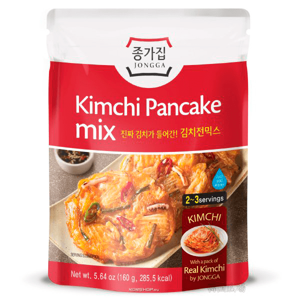 Смесь мучная для приготовления блинчиков с кимчи Kimchi pancake mix Корея, 160 г