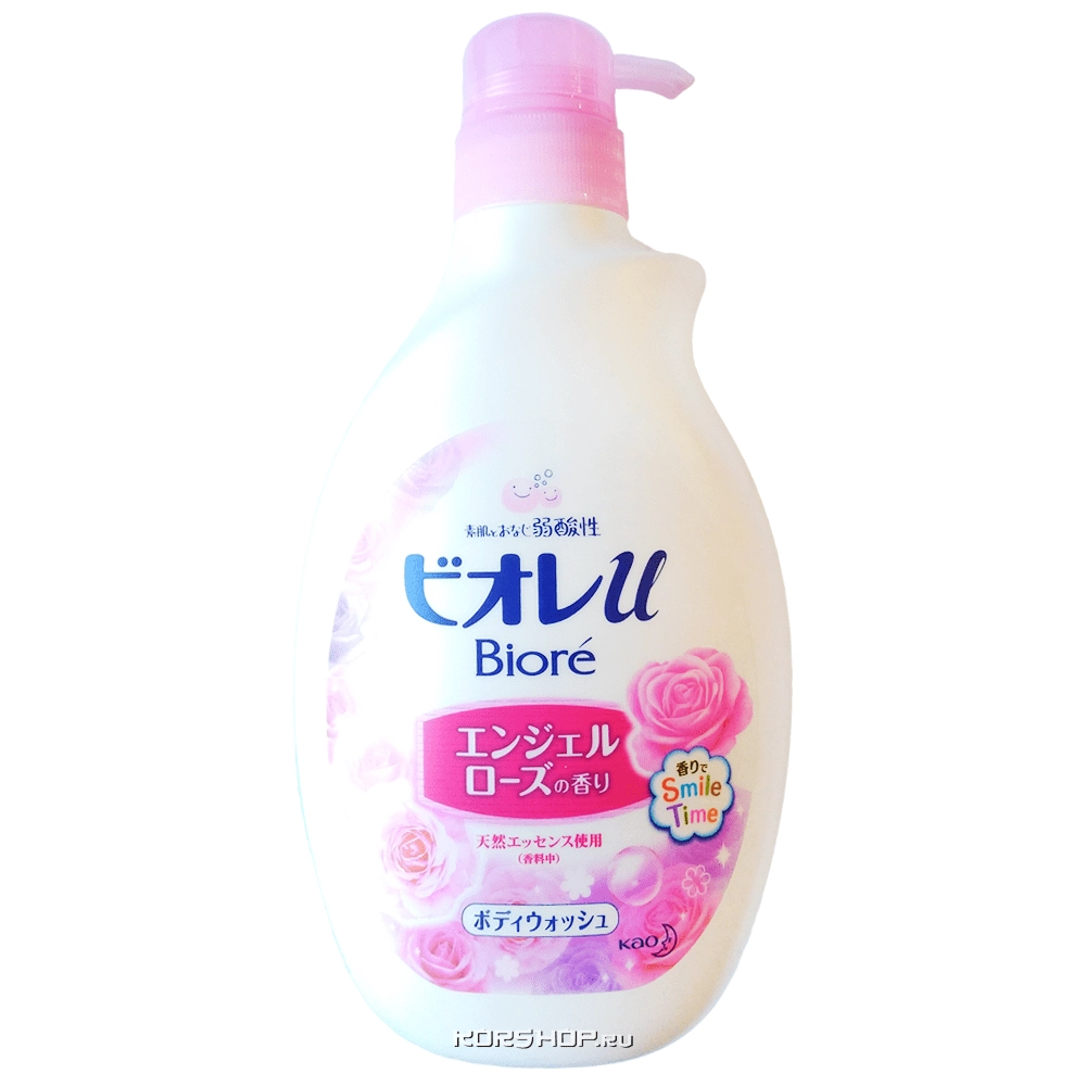 Гель для душа с ароматом розовых роз Biore KAO, Япония, 530 мл Гель для душа с ароматом розовых роз Biore KAO, Япония, 530 мл
