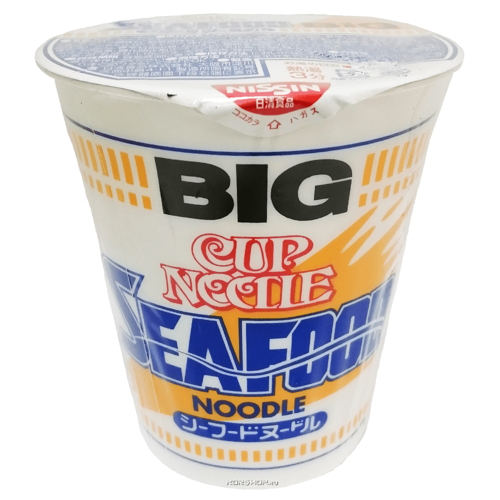 Лапша б/п со вкусом морепродуктов Big Nissin, Япония, 104 г.