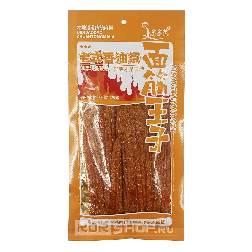 Острые снеки «Ароматные полоски Ютяо» Yujinlong, Китай, 168 г