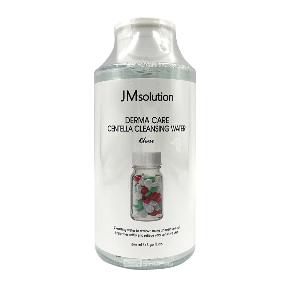 Мицеллярная вода с центеллой Derma Care Centella Cleansing Water Clear JMsolution, Корея, 500 мл
