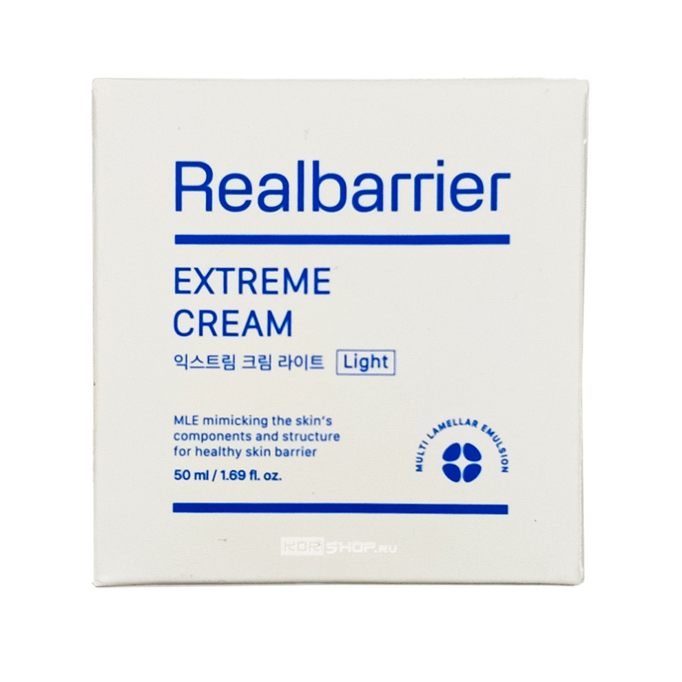 Легкий восстанавливающий ламеллярный крем для лица Extreme Cream Light Real Barrier, Корея, 50 мл