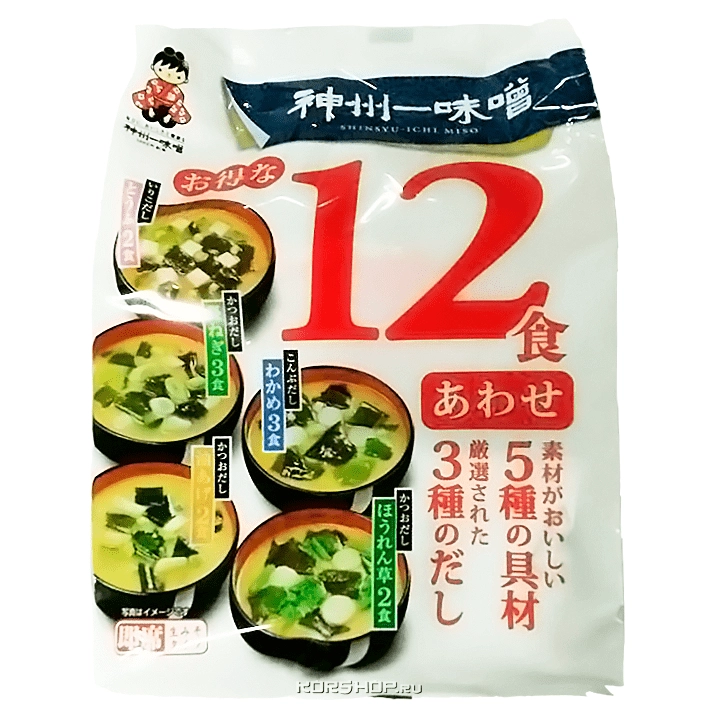 Суп Мисо быстрого приготовления «Миясака» (ассорти), Япония, 193,1 г. Суп Мисо быстрого приготовления «Миясака» (ассорти), Япония, 193,1 г.