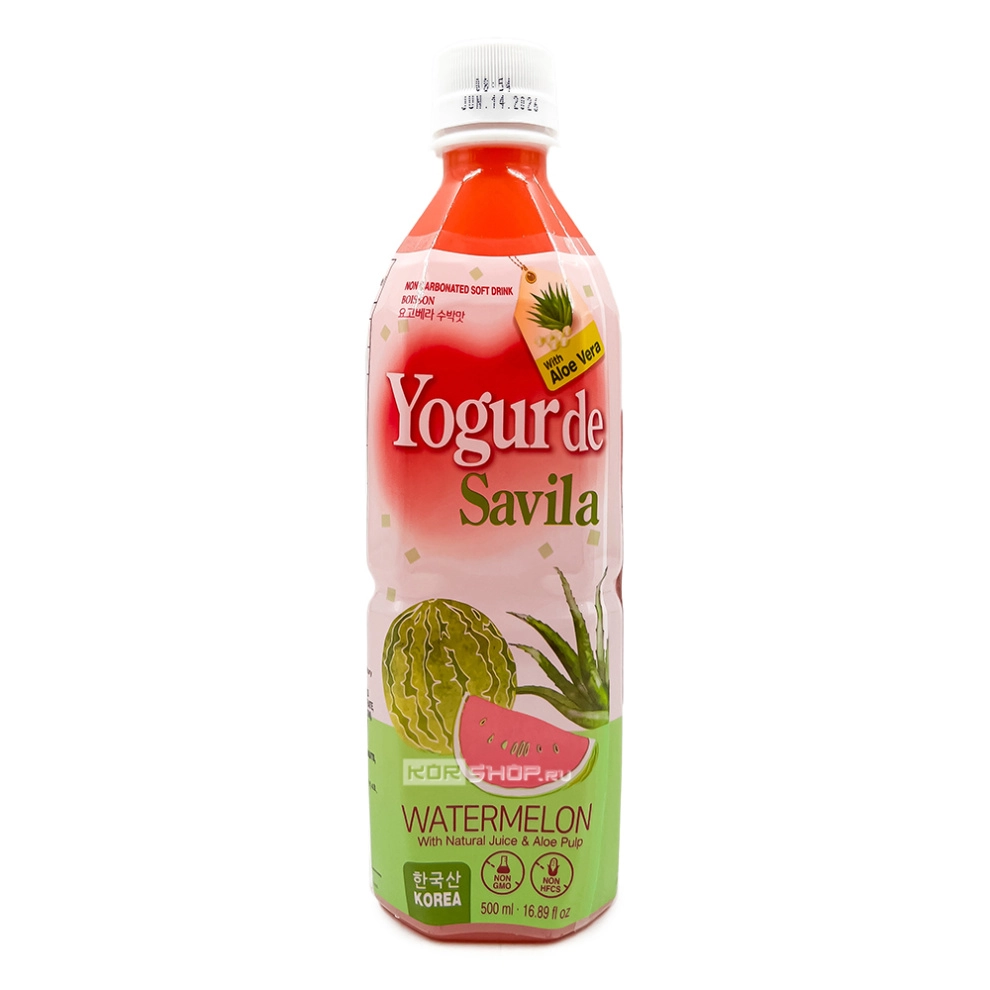 Напиток негазированный со вкусом арбуза Yogovera, Корея, 500 мл Напиток негазированный со вкусом арбуза Yogovera, Корея, 500 мл