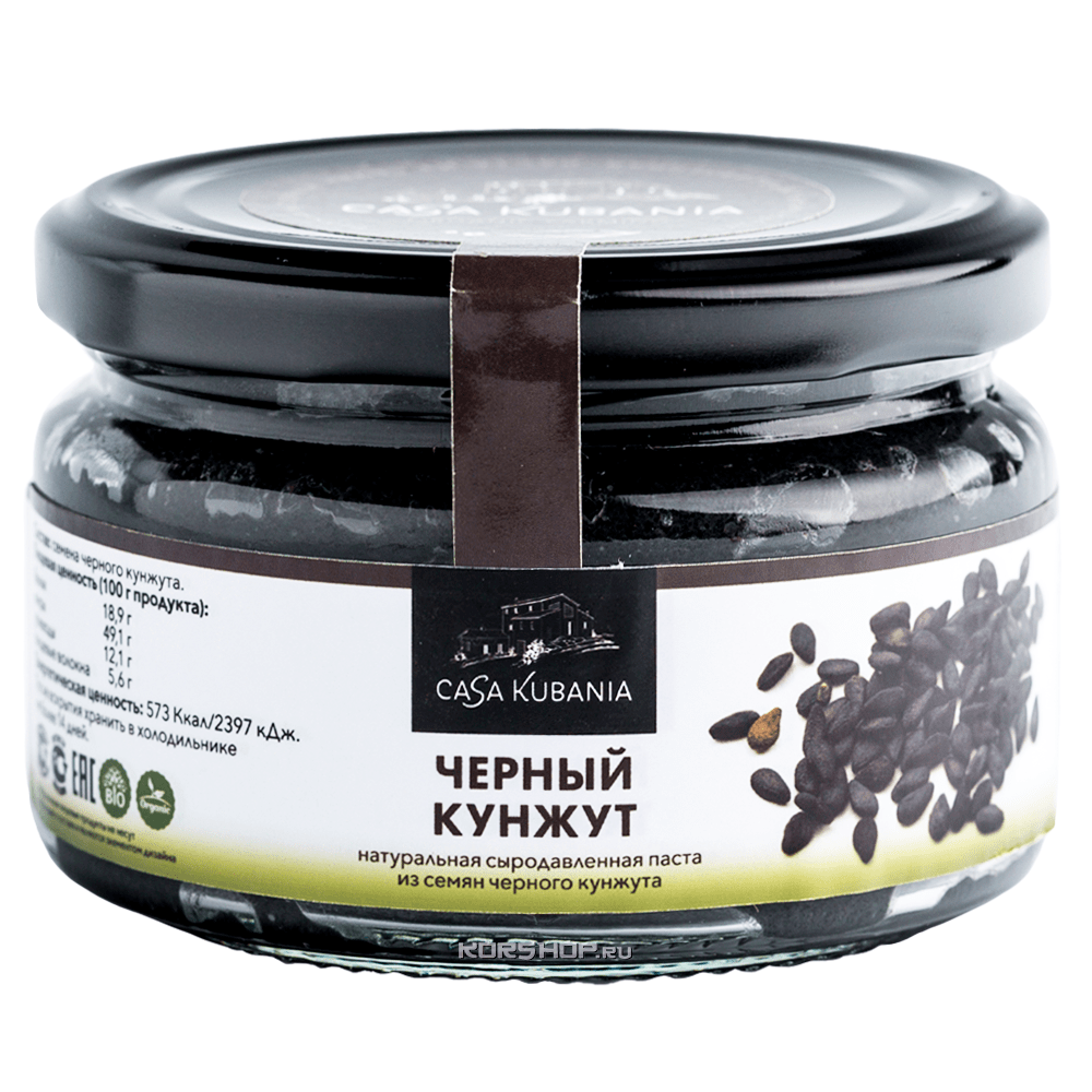 Сыродавленная паста из черного кунжута Casa Kubania, 200 г