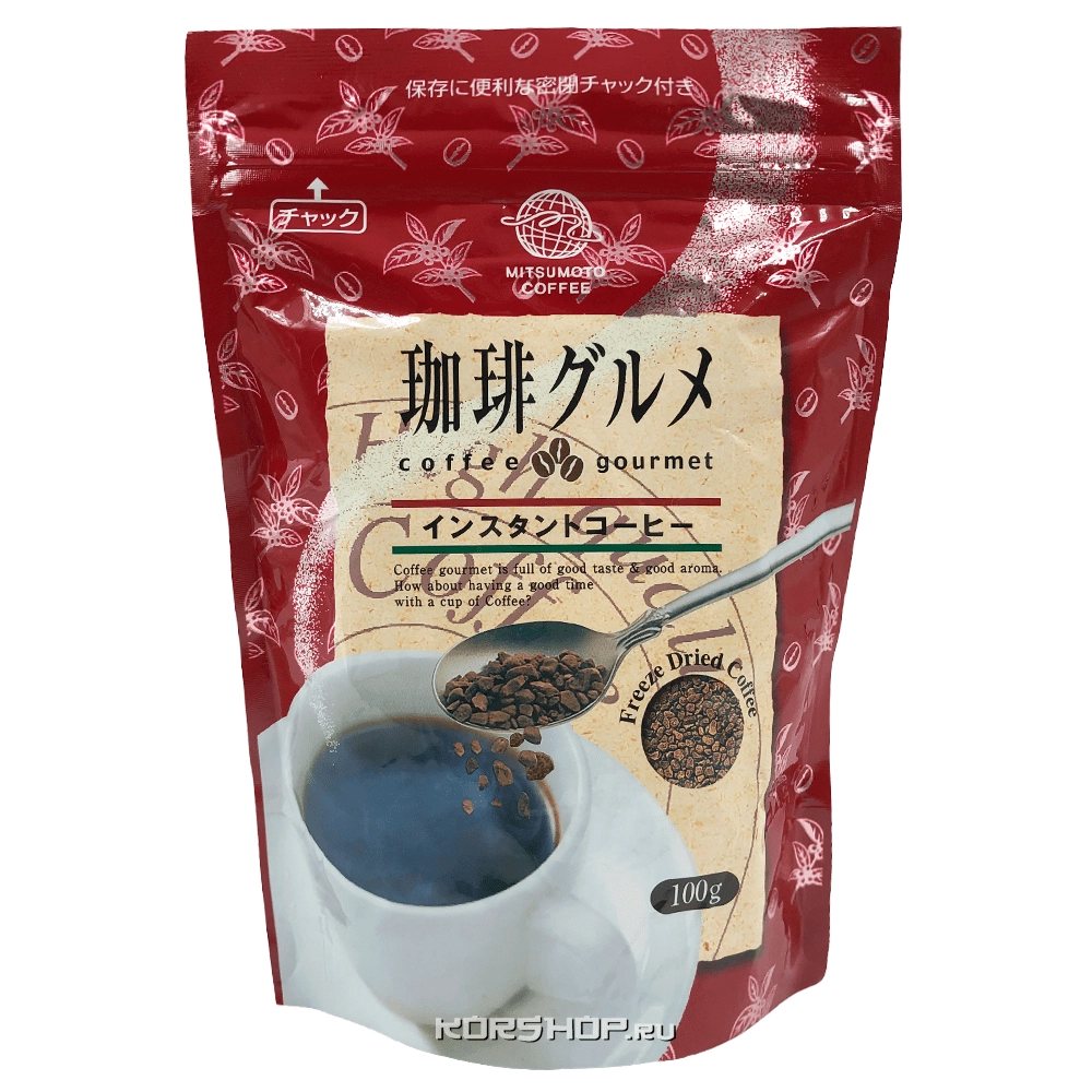 Растворимый кофе Бими Гурмэ Mitsumoto Coffee м/у, Япония, 100 г Растворимый кофе Бими Гурмэ Mitsumoto Coffee м/у, Япония, 100 г