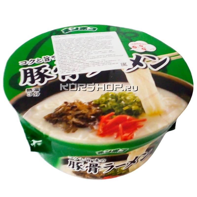 Лапша Ямамото Сэйфун Помпоко Рамэн со вкусом свинины, Япония, 81 г