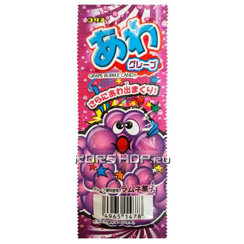 Конфеты со вкусом винограда Grape Bubble candy, Япония, 7,2 г