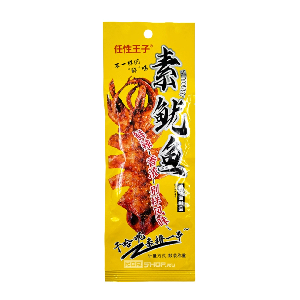 Мучные снеки Латяо со вкусом кальмара Renxing Wangzi, Китай, 20 г