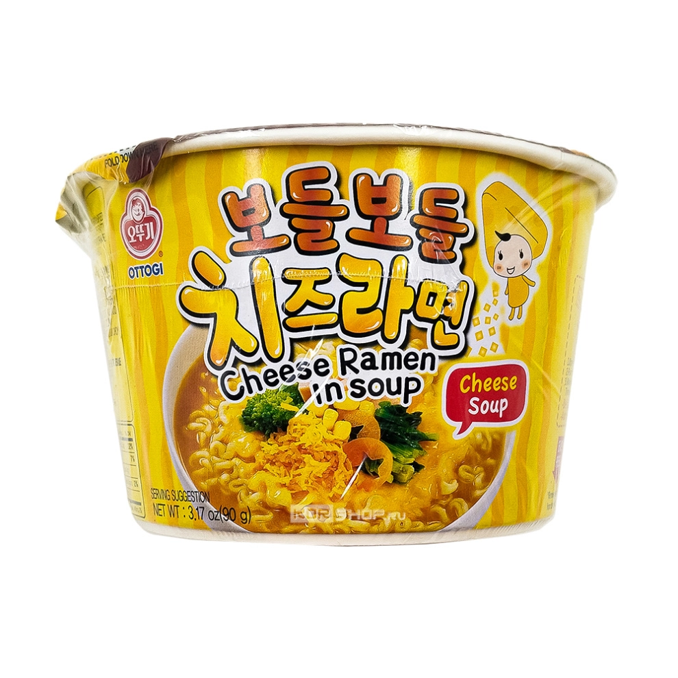 Лапша б/п «Сырный рамен» Cheese Ramen Ottogi, Корея, 90 г Лапша б/п «Сырный рамен» Cheese Ramen Ottogi, Корея, 90 г