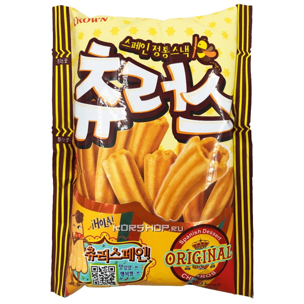 Палочки Чуррос с оригинальным вкусом Crown, 84 г Палочки Чуррос с оригинальным вкусом Crown, 84 г