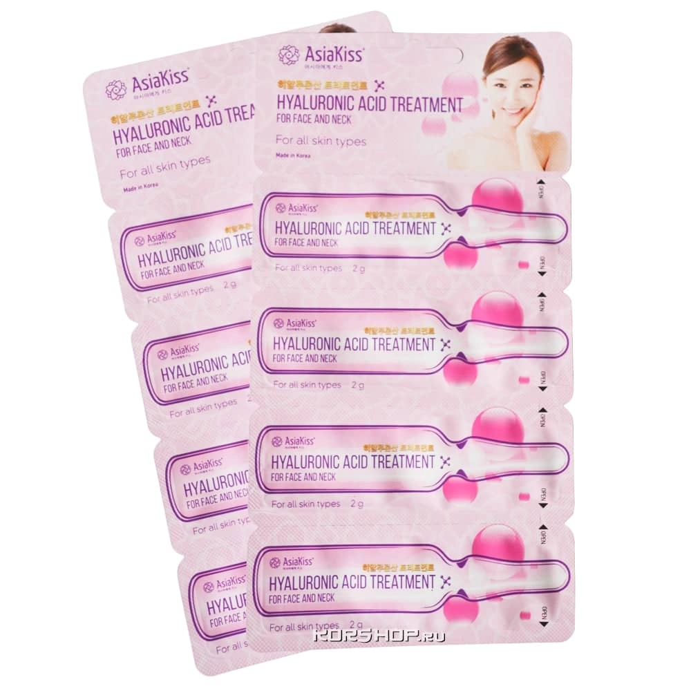 Сыворотка для лица с гиалуроновой кислотой Asia Kiss, Корея, 4*2 г Сыворотка для лица с гиалуроновой кислотой Asia Kiss, Корея, 4*2 г