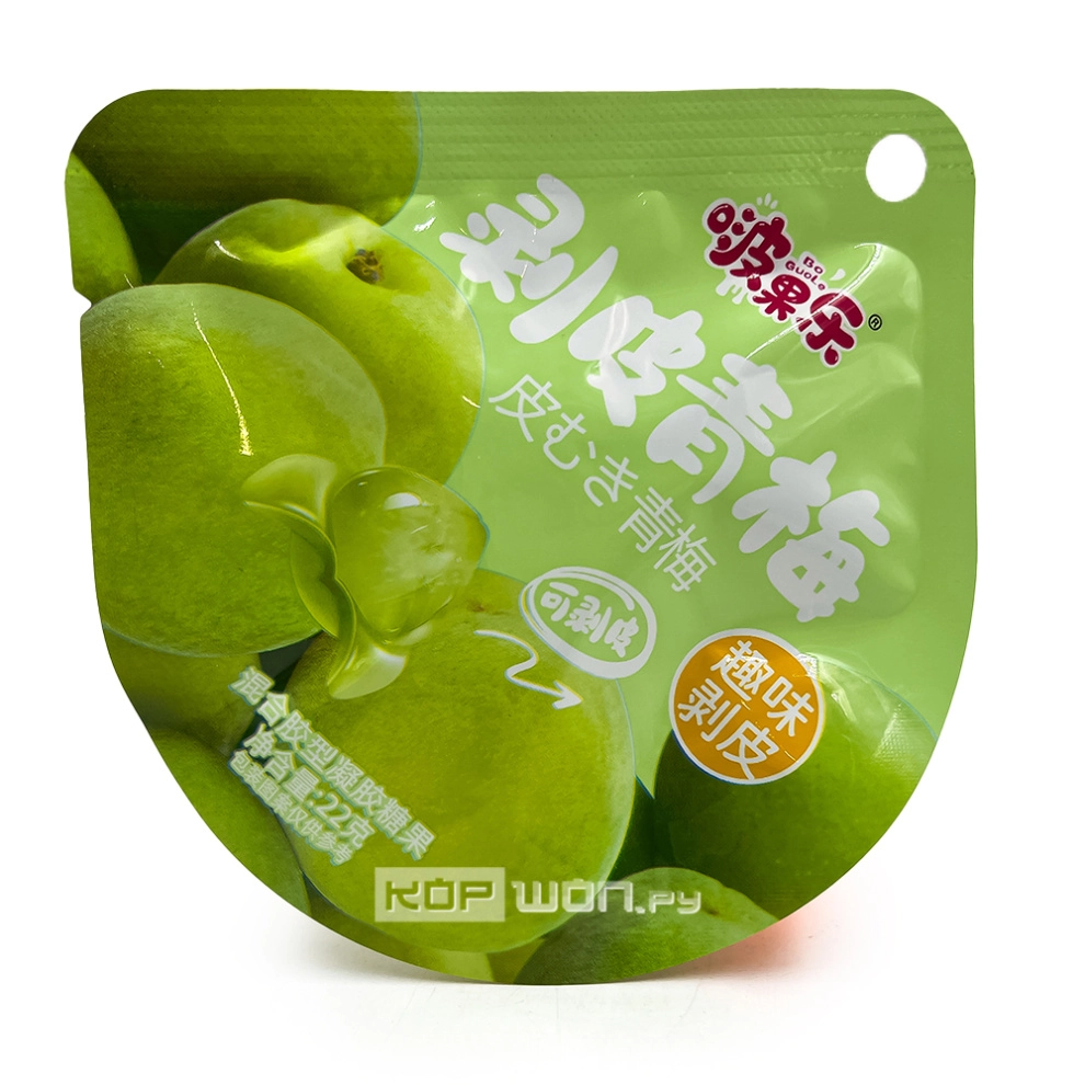 Жевательный мармелад со вкусом зеленой сливы Boguole, Китай, 22 г