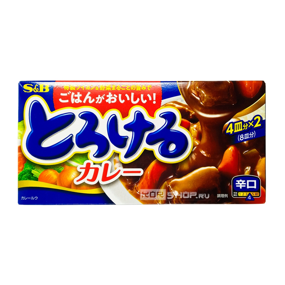Соус Карри Пикантный Микс (острый) S and B S&amp;B, Япония, 144 г