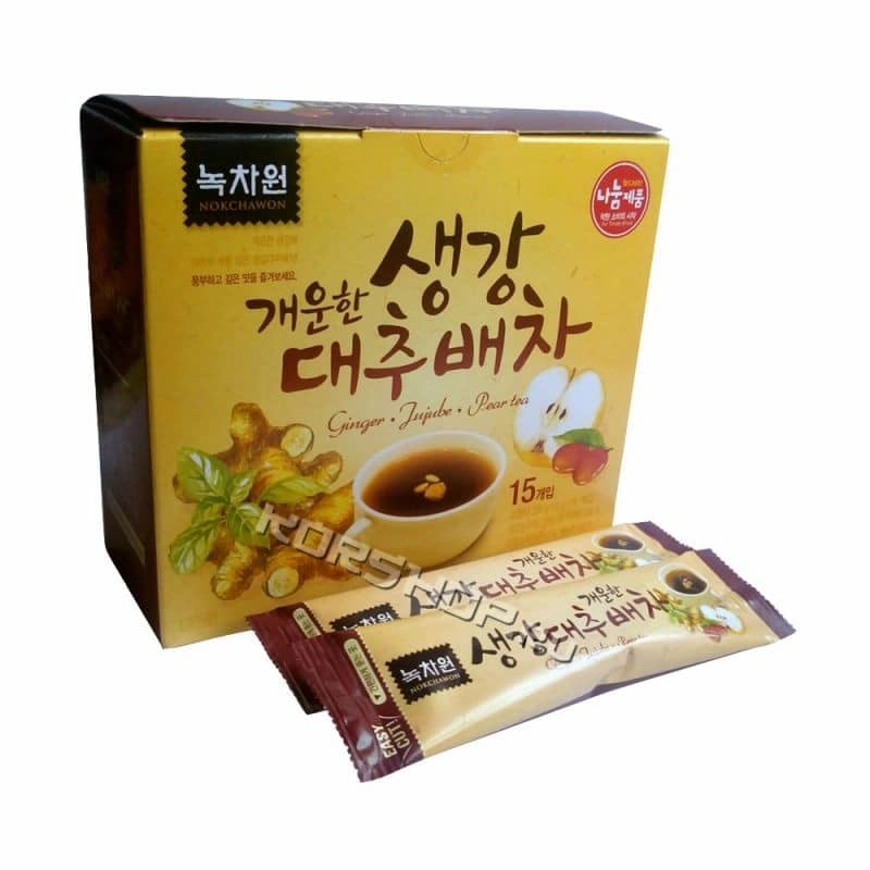 Напиток из имбиря, фиников и груши Nokchawon, Корея 225 г(15 г*15 шт) Напиток из имбиря, фиников и груши Nokchawon, Корея 225 г(15 г*15 шт)