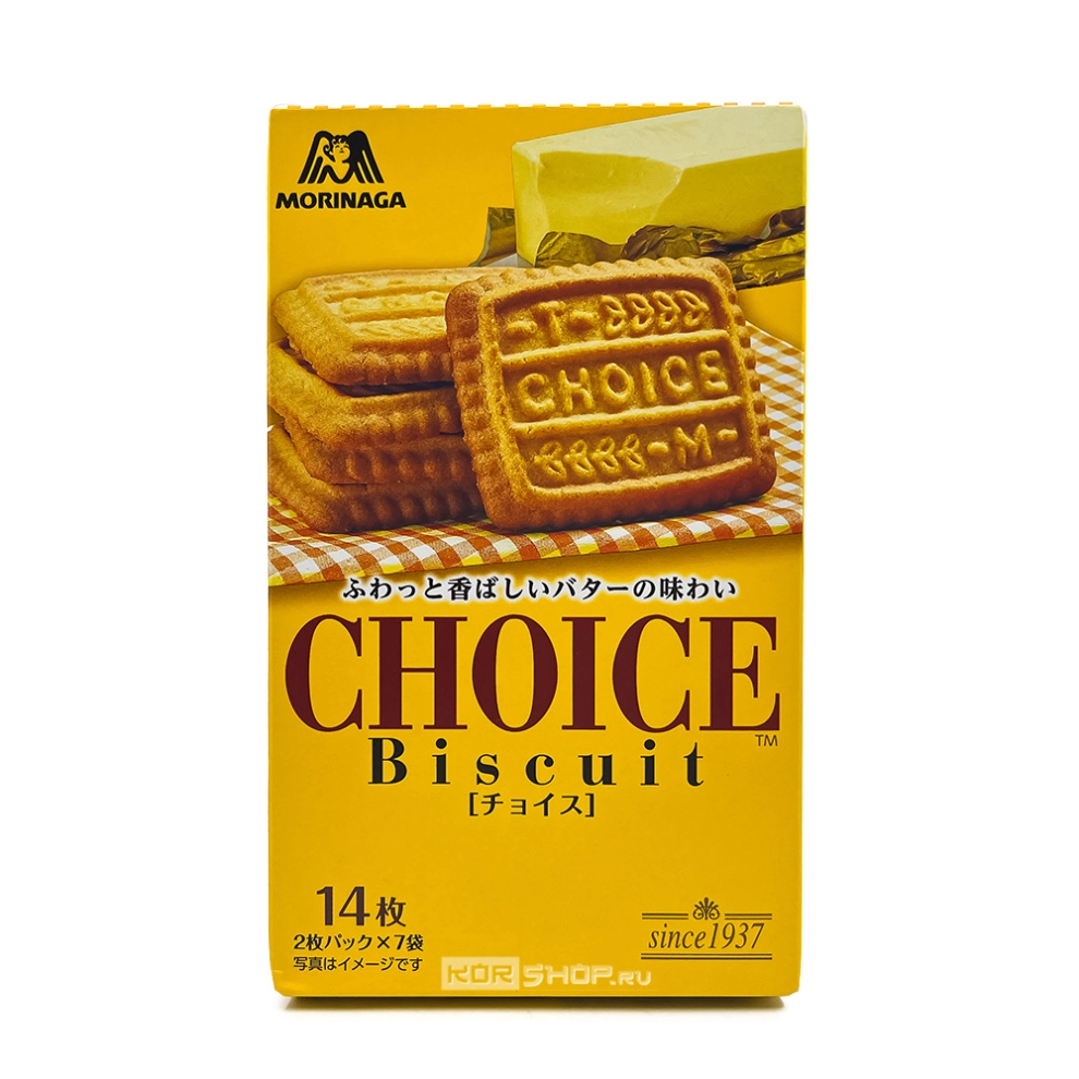 Печенье со вкусом молочной карамели Choice Biscuit Morinaga, Япония, 121,8 г
