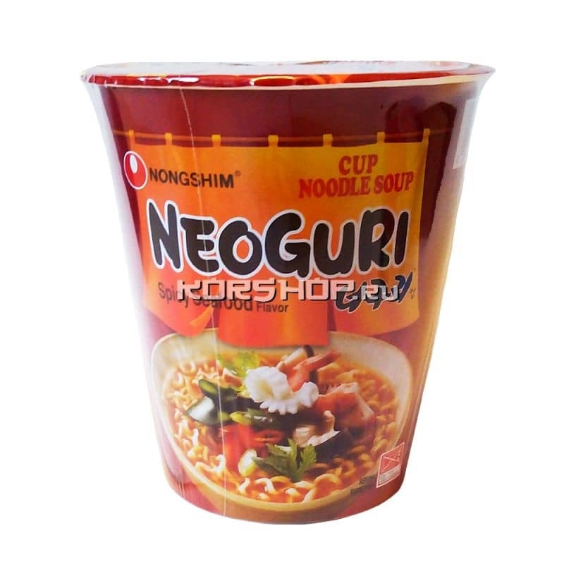 Лапша Неогури острая с морепродуктами Neoguri Seafood&amp;Spice Nongshim (в стакане), Корея 62 г. Срок до 27.11.2025.