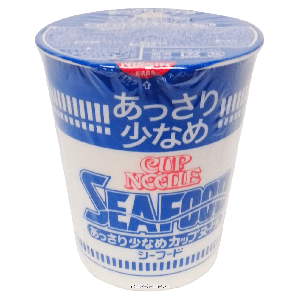Суп-лапша быстрого приготовления со вкусом морепродуктов Nissin, Япония, 60 г