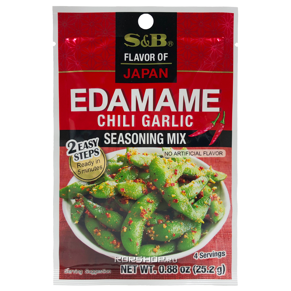 Приправа для салата с чили и чесноком Edamame S and B, Япония, 25,2 г