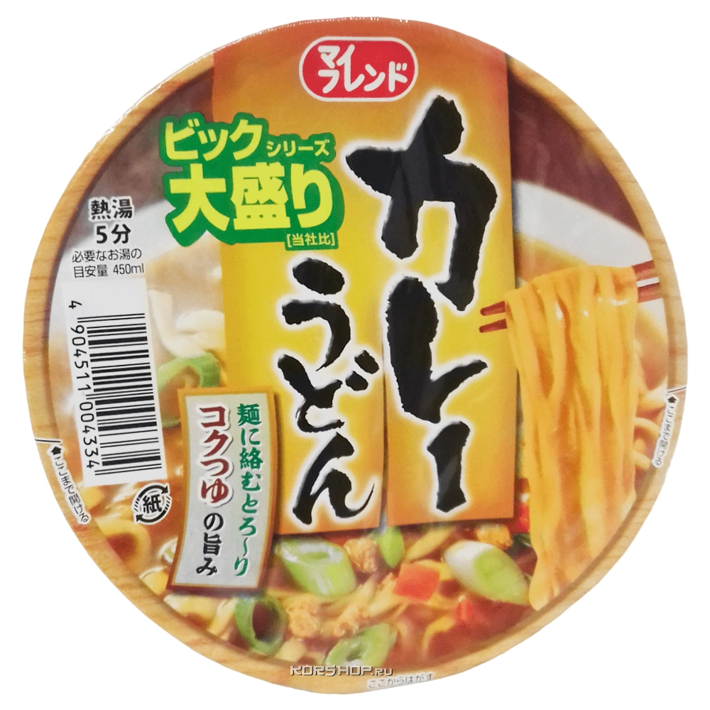 Лапша быстрого приготовления Удон с карри Daikoku, Япония, 105 г. Лапша быстрого приготовления Удон с карри Daikoku, Япония, 105 г.