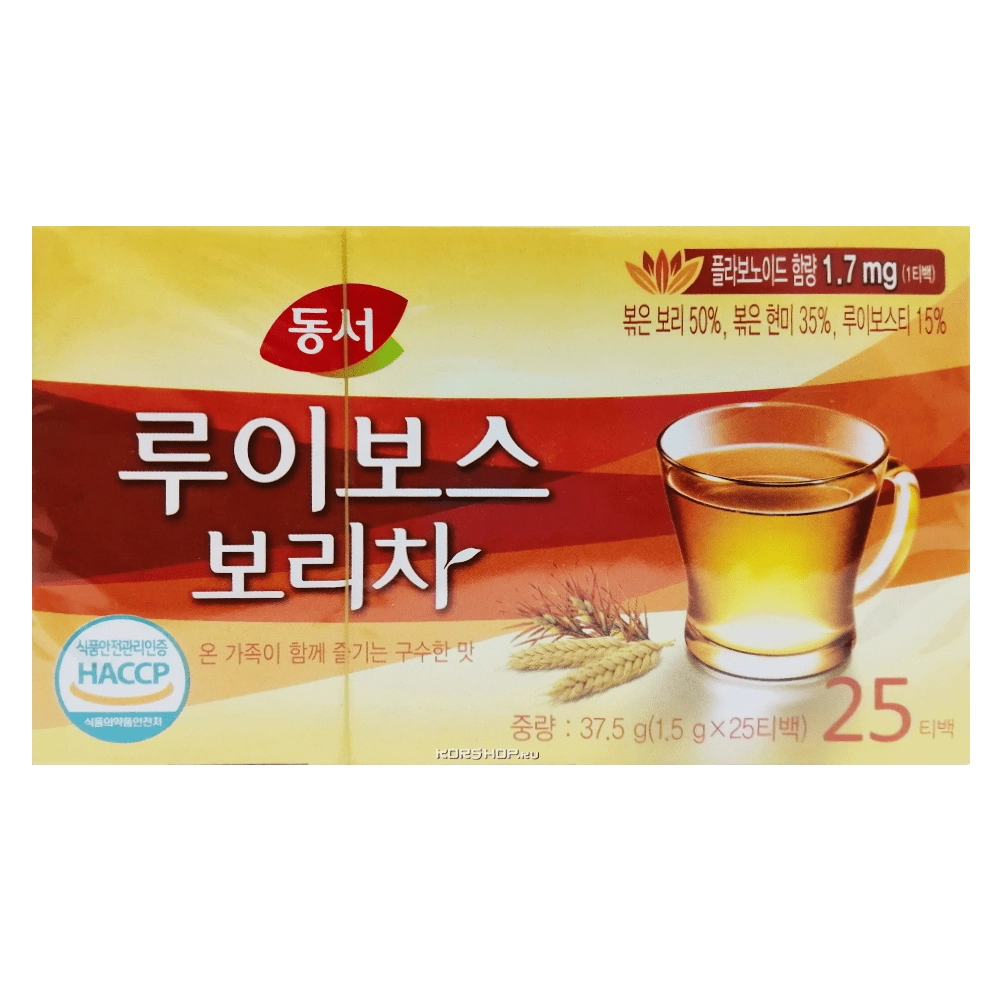 Чай &quot;Ройбуш и Ячмень&quot; Dongsuh, Корея, 37,5 г