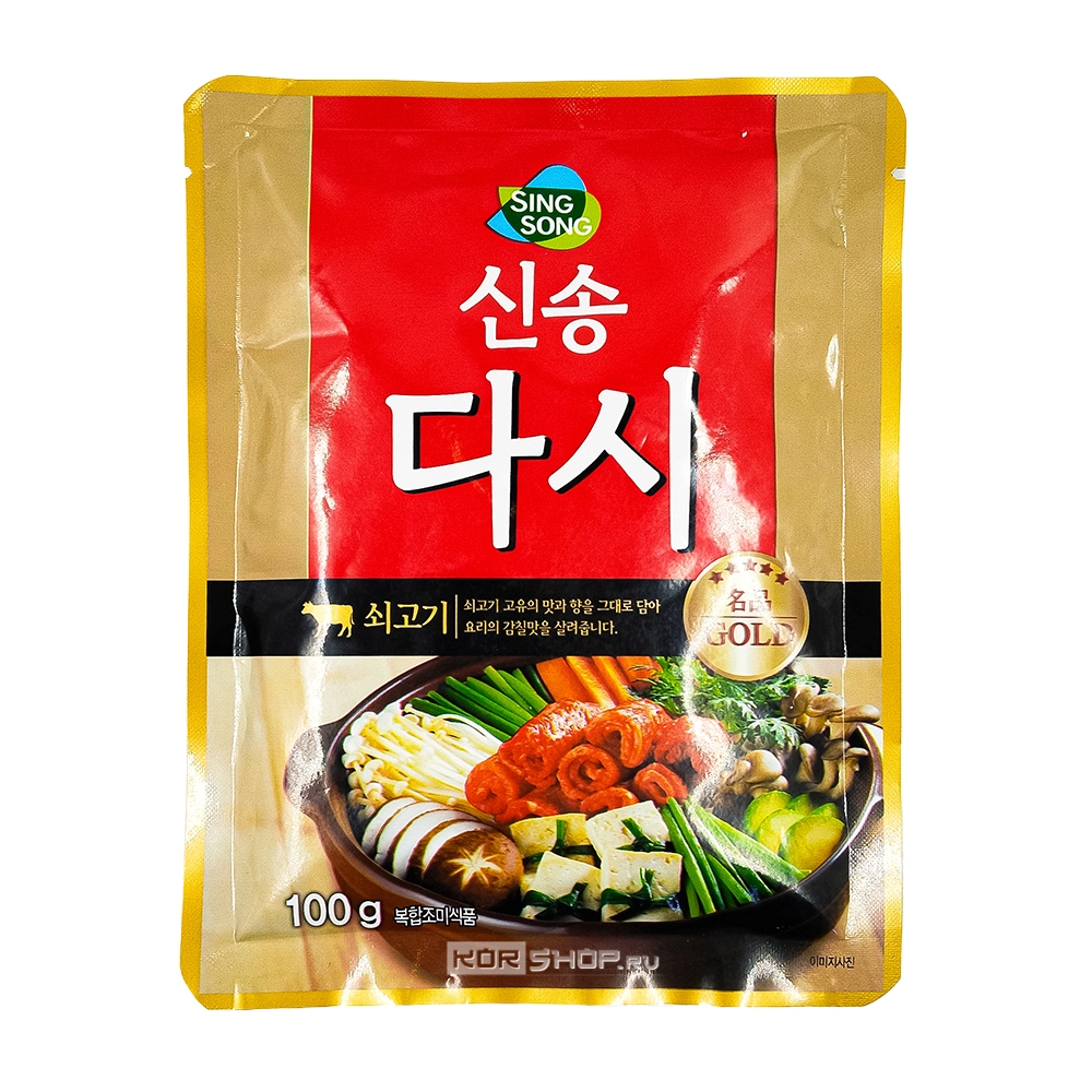 Приправа со вкусом говядины «Дасида» SingSong, Корея, 100 г