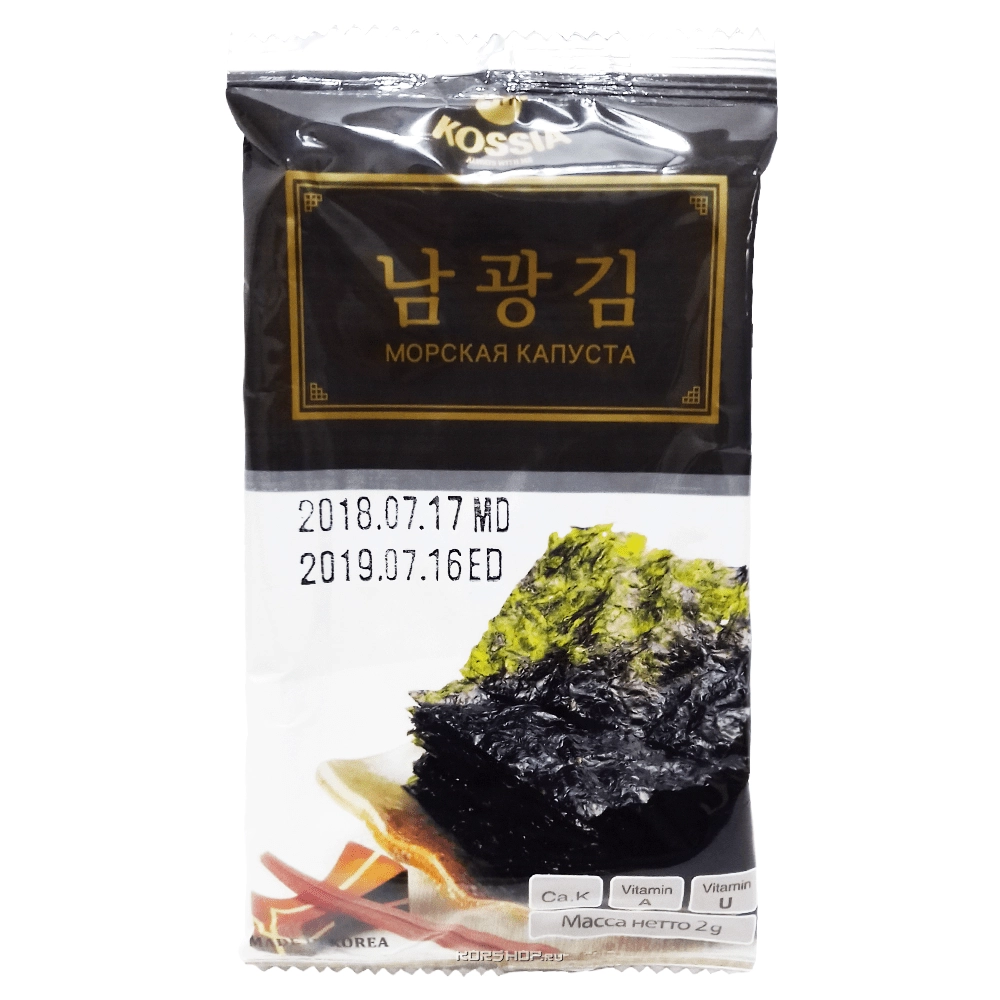 Морская капуста Kossia, Корея, 2 г Морская капуста Kossia, Корея, 2 г