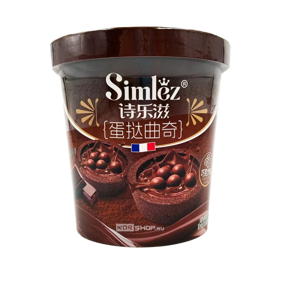 Мини-тарты с хрустящими шариками в шоколадном соусе Simlez, Китай, 80 г Мини-тарты с хрустящими шариками в шоколадном соусе Simlez, Китай, 80 г