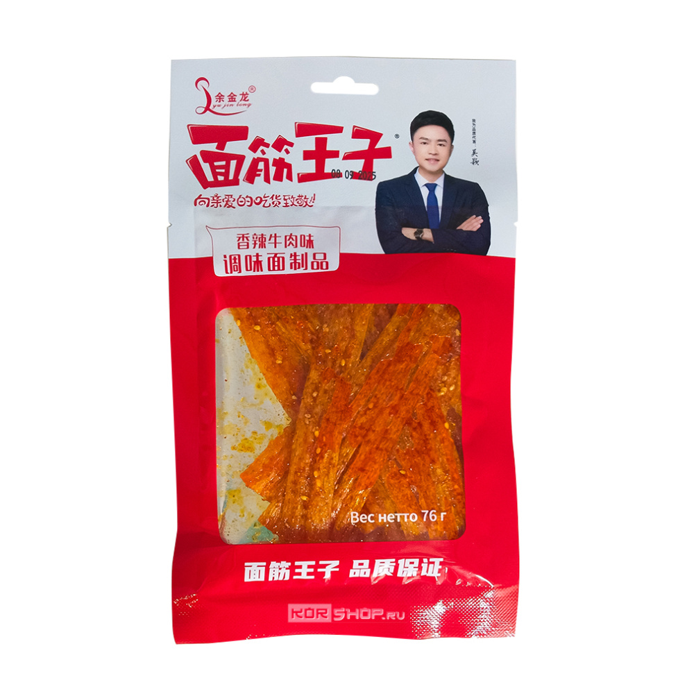 Острые снеки Латяо со вкусом пряной говядины Yujinlong, Китай, 76 г