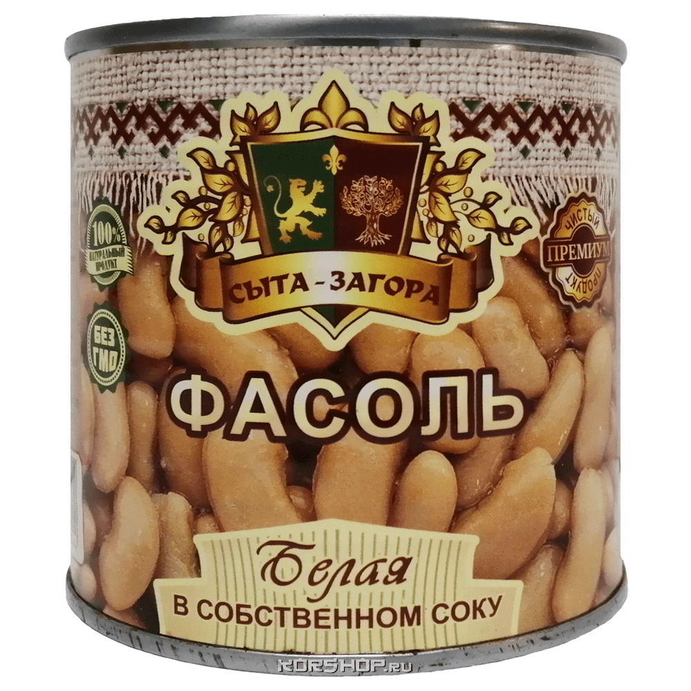 Консервированная белая фасоль в собственном соку &quot;Сыта-Загора&quot;, 425 мл