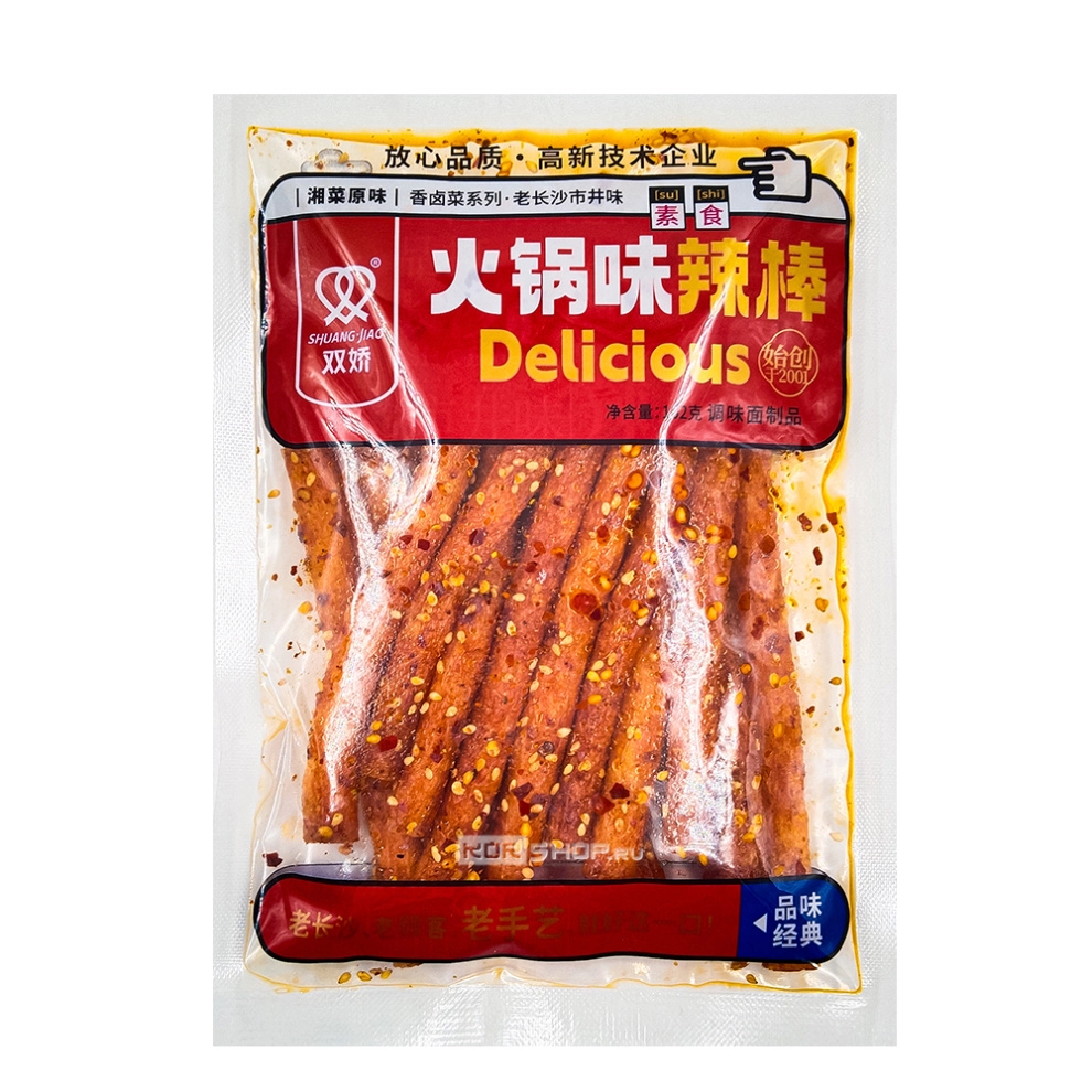 Снеки соевые палочки остро-пряные Delicious Shuangjiao, Китай, 102 г