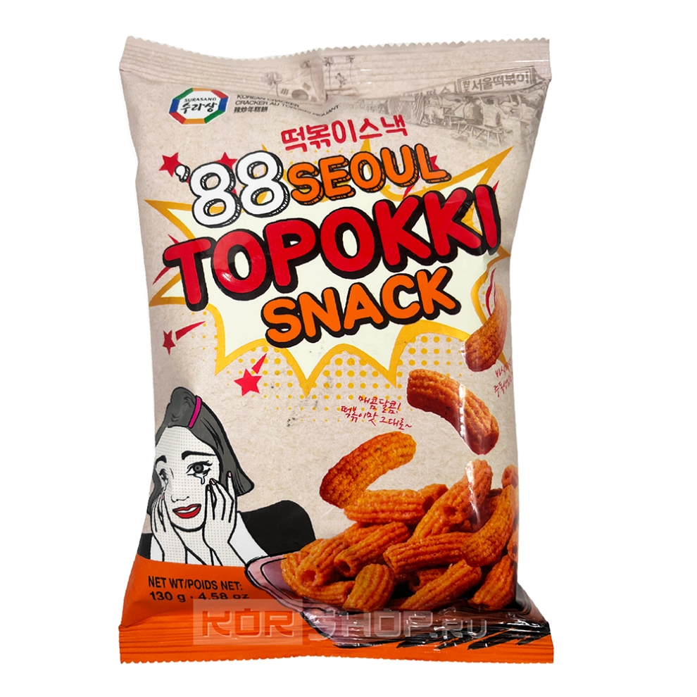 Чипсы токпокки сладко-острые Surasang, Корея, 130 г Чипсы токпокки сладко-острые Surasang, Корея, 130 г
