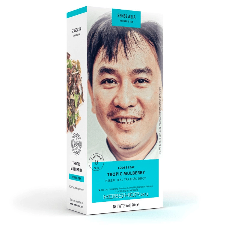 Травяной чай «Тропическая шелковица» Farmer's Tea Sense Asia, Вьетнам, 70 г Травяной чай «Тропическая шелковица» Farmer's Tea Sense Asia, Вьетнам, 70 г