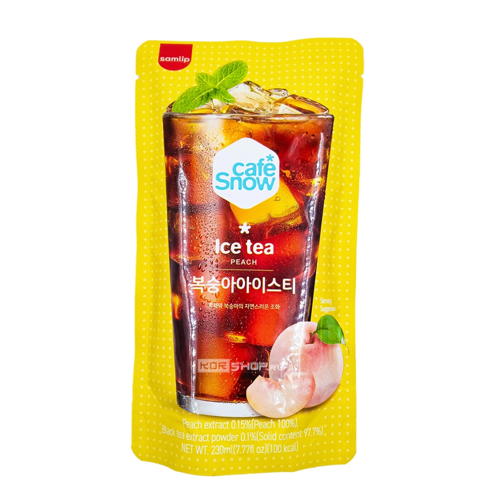 Напиток б/а «Холодный чай со вкусом персика» Ice Tea Peach Samlip, Корея, 230 мл