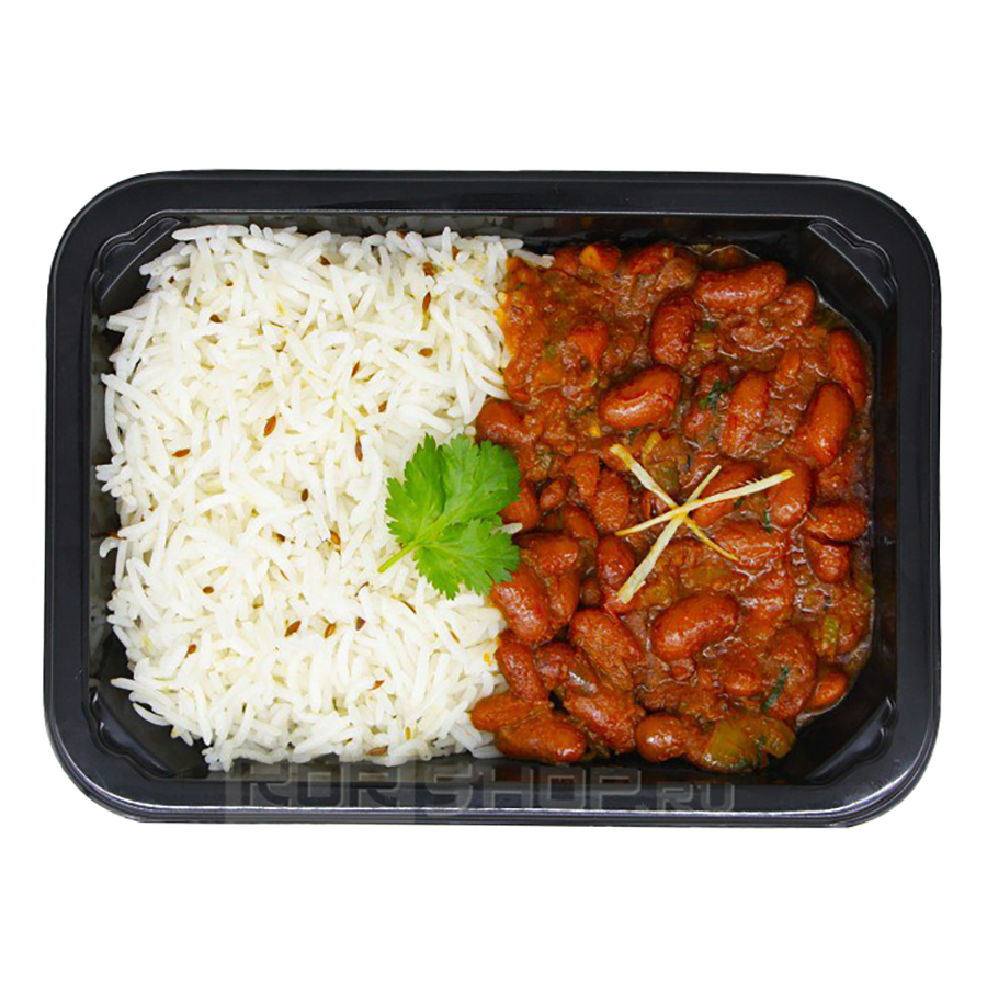 Тушеная красная фасоль «Раджма» с рисом басмати Ashokas, 300 г Тушеная красная фасоль «Раджма» с рисом басмати Ashokas, 300 г