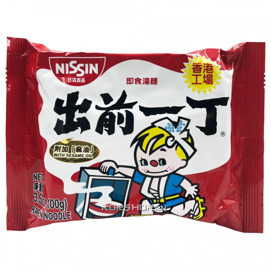 Лапша б/п со вкусом кунжутного масла Nissin, 100 г