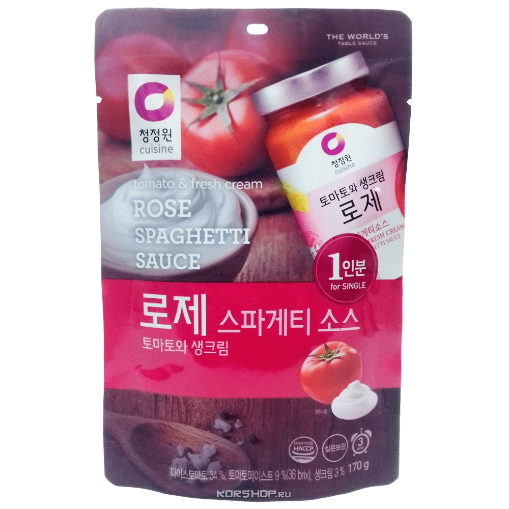 Соус для спагетти Розе Daesang, Корея, 170 г